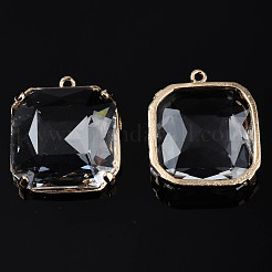 Прозрачные стеклянные подвески GLAA-Q088-020