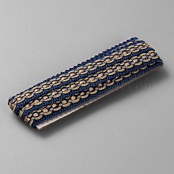 Rubans de dentelle tressés en polyester de style ethnique&nbsp;SRIB-WH0011-286C