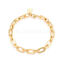 Латунь цепи браслеты BJEW-N032-04G