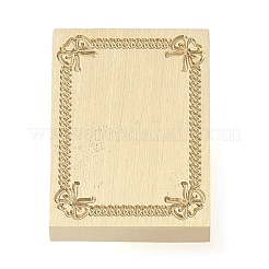 Прямоугольная цветочная рамка AJEW-M037-04G-01