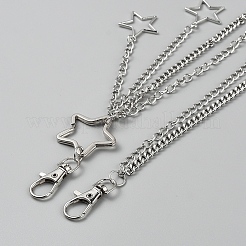 Сплав двухслойная цепь для брюк&nbsp;HJEW-WH20071-008P