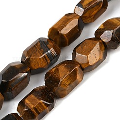 Природных тигровый глаз бисер нитей G-F796-C09-01