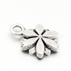 Legierungsblumen tibetische Stil Anhänger / charms&nbsp;LS-TIBEP-M029-02AS-LF