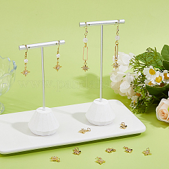 12 шт. 2 стиля латунные подвески с микропаве и кубическим цирконием&nbsp;KK-DC0004-83