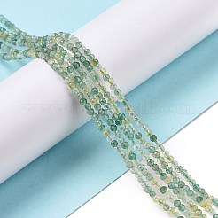 Синтетические зеленые желтые кварцевые бисерные пряди G-C009-A10