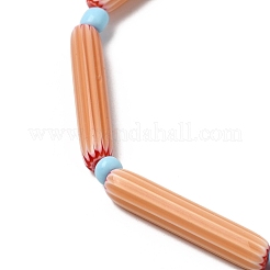 Perline a spina di pesce realizzate a mano con la tecnica del lampwork&nbsp;LAMP-Z019-01-16