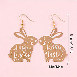 Пасхальные латунные серьги-подвески&nbsp;FS-WG493AD-01