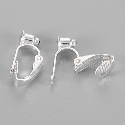 Латунные серьги с клипсами&nbsp;X-KK-Q115-S-NF