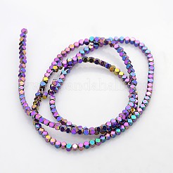 Electroplate non magnetici ematite sintetico fili di perline&nbsp;G-J212C-02