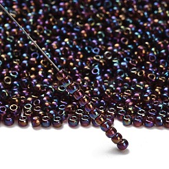 トーホー 8/0ラウンドビーズ  日本製シードビーズ  （166c）透明なアメジスト  3mm  穴：1mm  約10000個/ポンド&nbsp;SEED-TR08-0166C