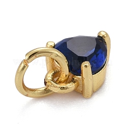 Латунные микро проложить кубического циркония подвески KK-P192-08-G02