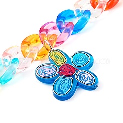 Акриловая цепочка для телефона с цепочкой HJEW-JM00504-01