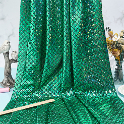 1 m Spandex-Stoff mit Fischschuppenmuster&nbsp;DIY-CY0003-51B