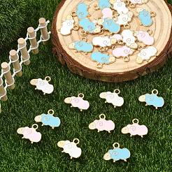 30шт 3 цвета сплава эмалевые подвески&nbsp;ENAM-YW0008-24