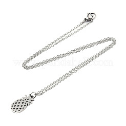 Colliers pendentifs en acier inoxydable 201 anti-ternissement&nbsp;NJEW-T009-JN137-40-1