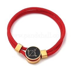 Bracelets multibrins en cordons nylon constellation&nbsp;BJEW-U016-01B-07