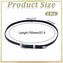 2 шт. кожаные ленты для шляпных аксессуаров FIND-HY0004-82