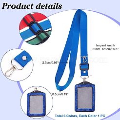 6 шт. 6 цвета имитация нейлона мобильные аксессуары AJEW-NB0003-16