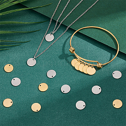 60 шт. 2-х цветные подвески из нержавеющей стали 304&nbsp;STAS-PH0005-87