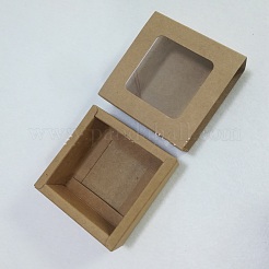 Scatola del cassetto della carta kraft&nbsp;CON-WH0076-40