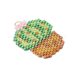 Colgantes de cactus con cuentas de vidrio&nbsp;PALLOY-MZ00898-01