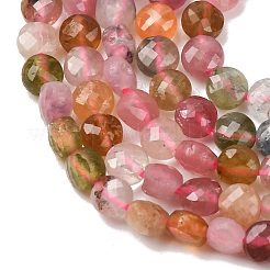 Fili di perle di tormalina multicolore naturale&nbsp;G-D110-F02-03