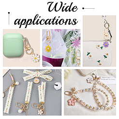 Подвесные украшения из сплава эмали HJEW-PHE00002