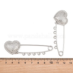 Spille di sicurezza a forma di cuore martellato in acciaio inossidabile 304&nbsp;SA-CBA098D-15D-P05