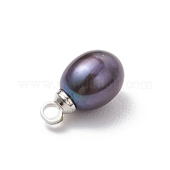 Подвески из окрашенного натурального культивированного пресноводного жемчуга PALLOY-TA00244