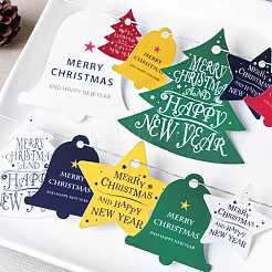 Hoja de etiquetas colgantes de navidad&nbsp;X-DIY-I028-01