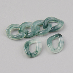 Transparentem Acryl Verknüpfung Ringe&nbsp;LS-OACR-S038-005A-C04