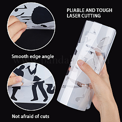 Modèles de pochoirs de peinture de dessin en plastique&nbsp;DIY-WH20012-07B