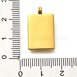 Подвески из нержавеющей стали 304 со стразами&nbsp;STAS-M109-14G-01