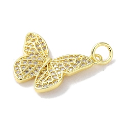 Покрытие стойки латунь микропаве прозрачные подвески из кубического циркония&nbsp;KK-Z039-20G