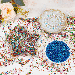 150 г двухцветные съемные пластиковые бусины DIY-OC0012-61