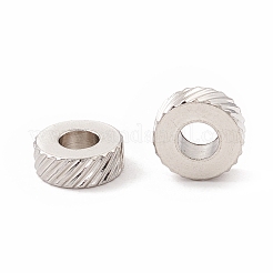 Не тускнеющие разделительные бусины из нержавеющей стали 201 STAS-A057-26D-P