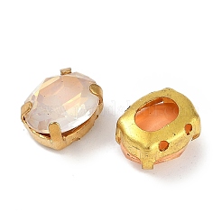 Латунные стеклянные стразы пришивные стразы&nbsp;RGLA-B004-13A-G