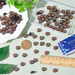 200шт бусины из полимерной глины ручной работы CLAY-SC0001-57