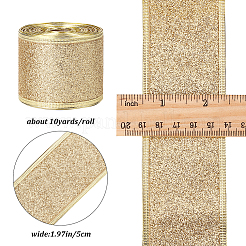 Блестящая лента из полиэстера с проволочным краем OCOR-WH0071-026A
