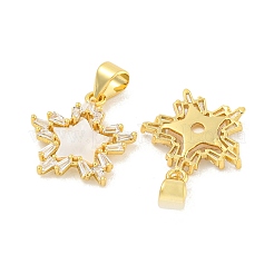 Покрытие стойки латунь микропаве прозрачные подвески из кубического циркония&nbsp;KK-K341-60G