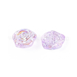 Chapelets de perles en verre transparent électrolytique&nbsp;EGLA-N056-02A-03