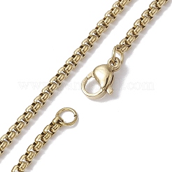 Ожерелья с подвеской в виде полой игральной карты 201 из нержавеющей стали NJEW-K253-28G