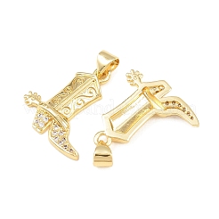 Латунные микро проложить кубического циркония подвески&nbsp;KK-C162-098G