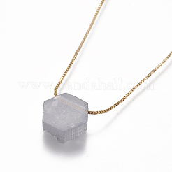 Collane ciondolo in ottone&nbsp;NJEW-I105-02G