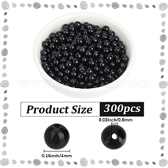 Perles d'onyx noir naturel&nbsp;G-PA0002-38B