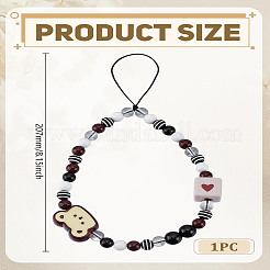 1 шт. акриловые нейлоновые веревочные ремни для мобильных устройств&nbsp;HJEW-LP0001-97