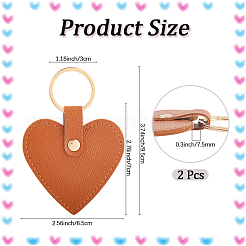 Брелок из искусственной кожи&nbsp;KEYC-WH20008-08B