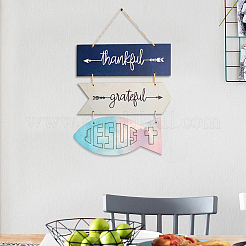 Пасхальная тематика наборы для самостоятельного изготовления подвески в виде рыбы-иисуса&nbsp;DIY-OC0003-88