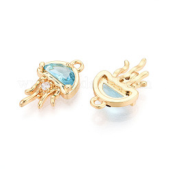 Pendentifs en laiton zircon cubique pavé&nbsp;KK-T074-94A-G