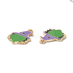 Подвески из эмали из сплава для Хэллоуина ENAM-P246-09KCG